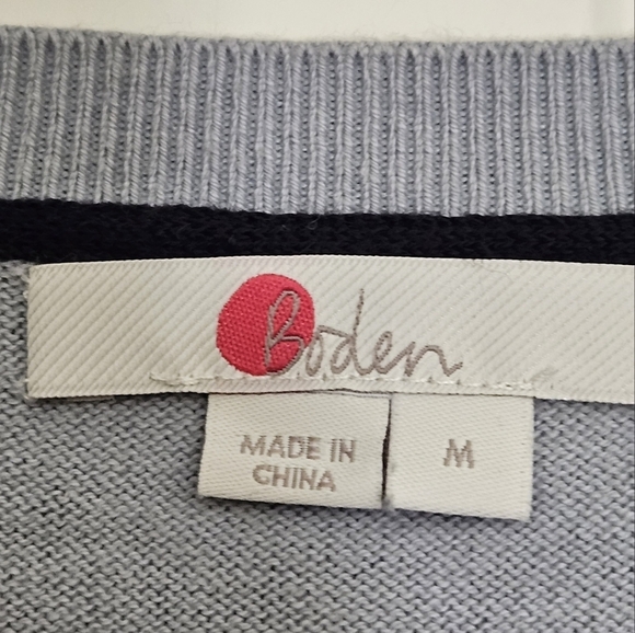 Boden Womens Lightweight Pullover long sleeve Grey Sweater Tops size M - Picture 5 of 9